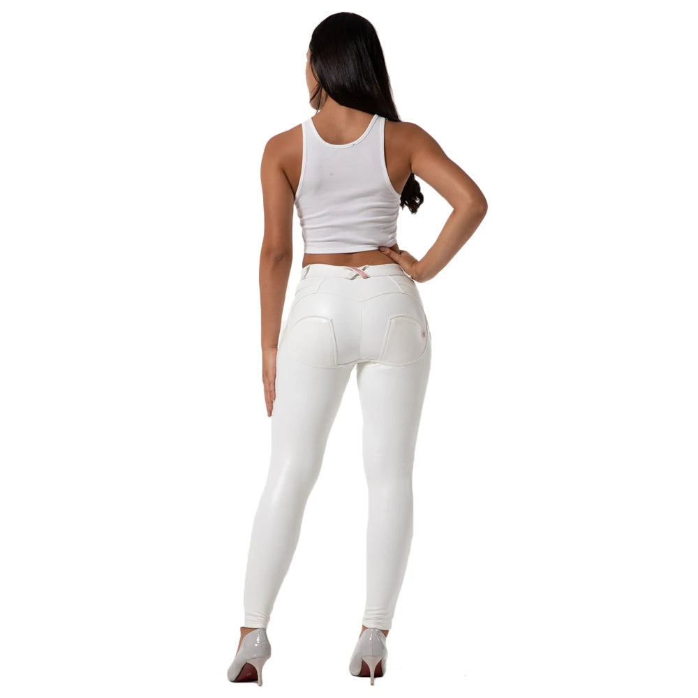 Women’s Faux Leather Skinny Pants – High-Stretch Leggings